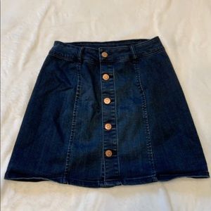 Dark blue jean skirt